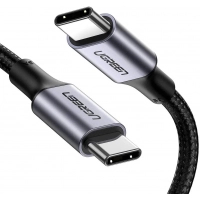 Дата кабель USB-C to USB-C 2.0m US316 100W 5A Alum. (Black) Ugreen (70429)