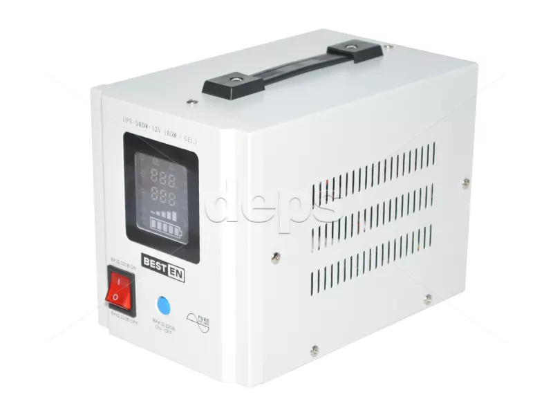 ДБЖ BestEn UPS-500W-12V для AGM/GEL (500 Вт, зовнішня батарея 12В, струм заряду 10A/15A)