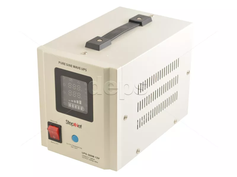ДБЖ Step4Net UPS-300W-12V (300 Вт, зовнішня батарея 12В, струм заряду 5A/10A)