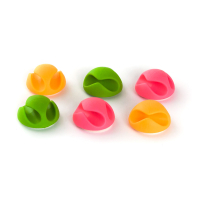 Держатель для кабеля Piko CC-929 6 pcs green, pink, yellow (1283126476914)