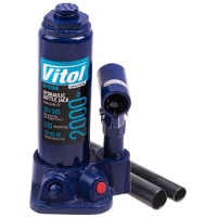 Домкрат Vitol DB-02006/T90204, телескопический, гидравлический, 2т, min 181мм, max 345мм (DB-02006)
