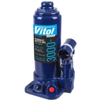 Домкрат Vitol DB-03006K/T90304S, телескопический, гидравлический, 3т, min 194мм, max 372мм, чемодан (DB-03006K)