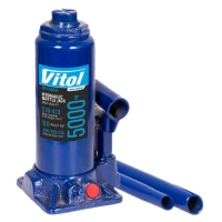 Домкрат Vitol DB-05004K/T90504S, телескопічний, гідравлічний, 5т, min 216мм, max 413мм, валіза (DB-05004K)