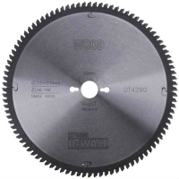 Диск пильный DeWALT EXTREME WORKSHOP, 305 х 30 мм, 96 z, TCG, - 5 градусов, сверхчистый рез (DT4290)
