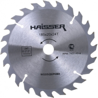 Диск пильний HAISSER по дереву - 185x20 24 зуб. (118490)