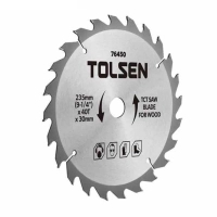 Диск пильный Tolsen с ТВС напайками по дереву 185х24Т*30мм (76430)