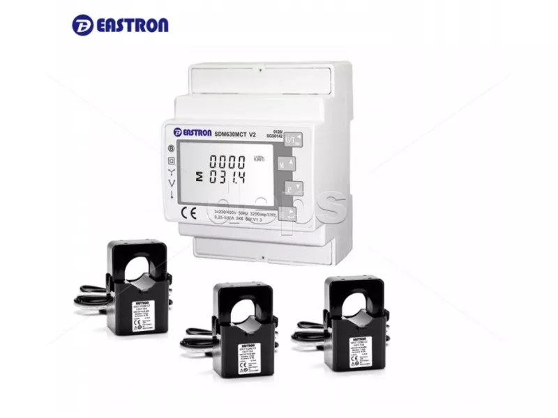 Електролічильник EASTRON SDM630MCT-ETL із трансформаторами струму ESCT-T36 300A-500A/1A SDM630MCT-ETL（ESCT-T36 500A/1A）