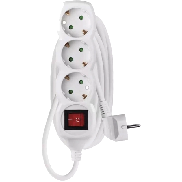 EMOS P1325R 3 розетки 5 м