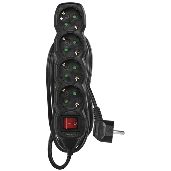 EMOS PC1423R 4 розетки 3 м