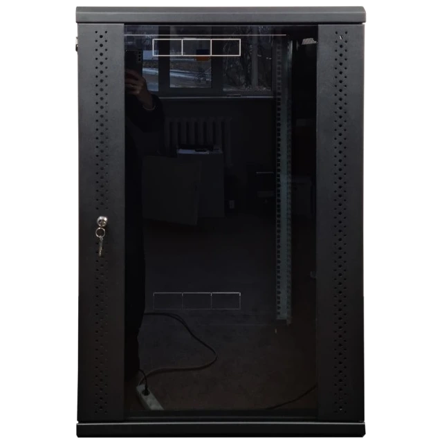 EServer 18U 600х600х907 скло, чорна