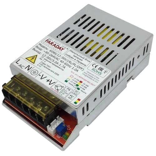 Faraday Electronics 60Wt/12-36V/ALU 12–36В 5-2А