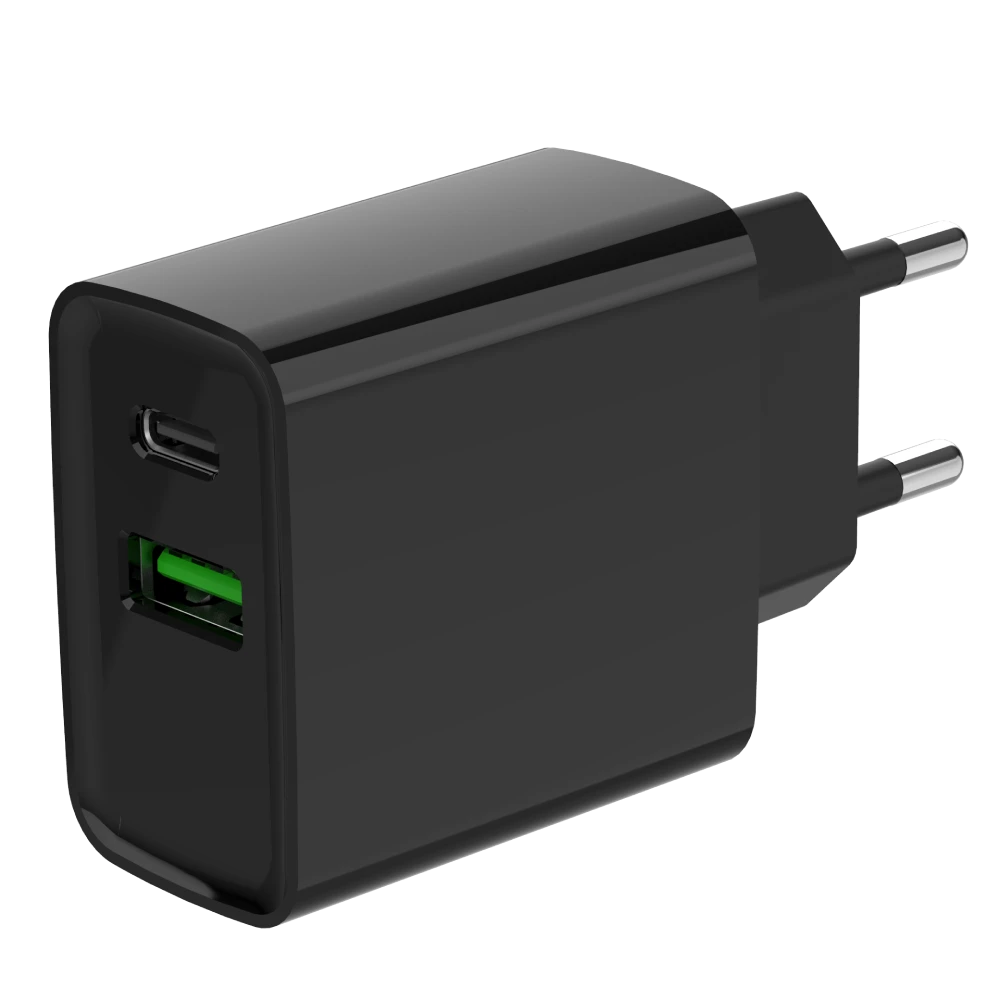 Gembird TA-UC-PDQC20-01-BK (USB Type A + USB Type C)