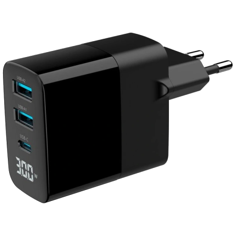 Gembird TA-UC-PDQC30LCD-BK-02