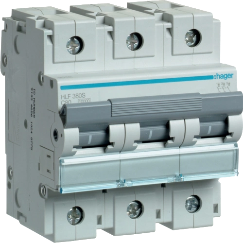 Hager HLF380S 3P, In=80А, «C», 10 kA, 4,5м.