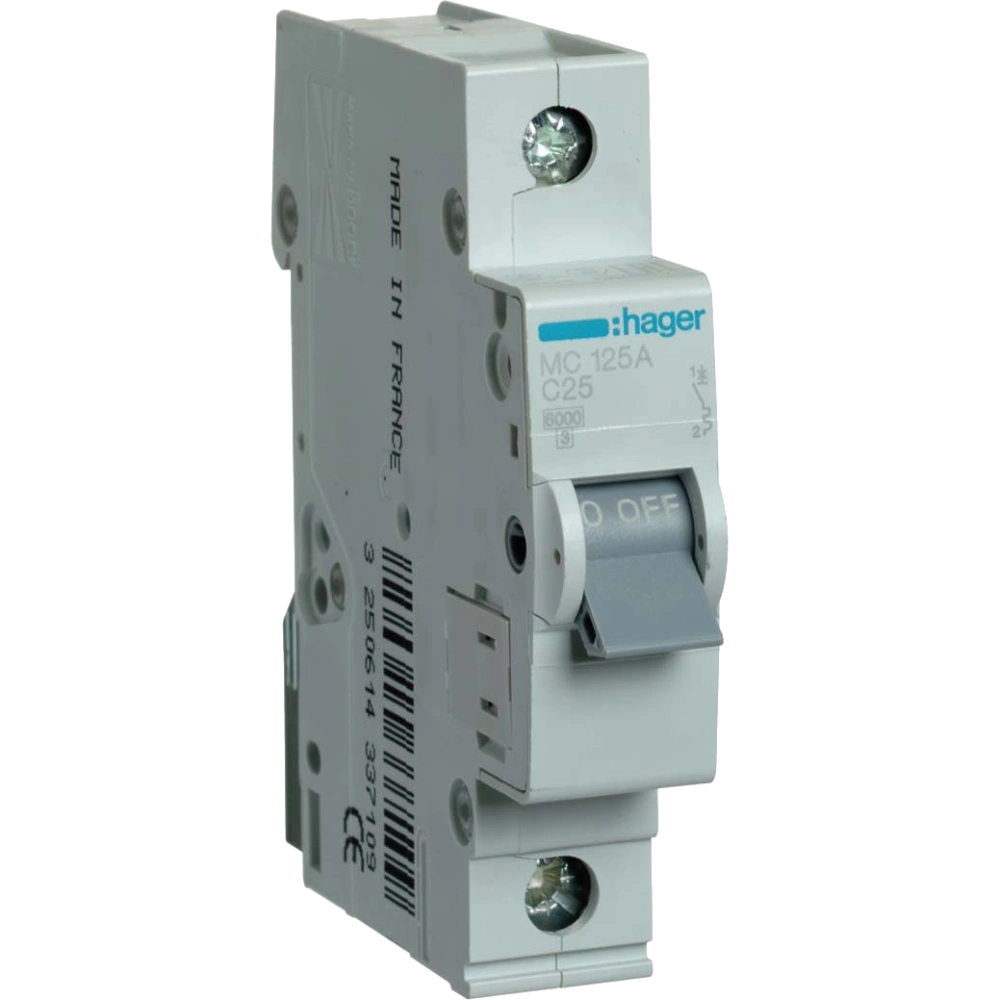 Hager In=25А «C» 6kA MC125A