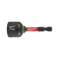 Головка магнитная Milwaukee 1/4", шестигранная, 17 мм Shockwave, ударопрочная (4932492444)