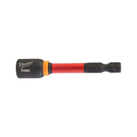Головка магнитная Milwaukee 1/4", шестигранная, 7 мм Shockwave, ударопрочная (4932492437)