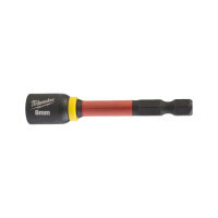Головка магнитная Milwaukee 1/4", шестигранная, 8 мм Shockwave, ударопрочная (4932492439)
