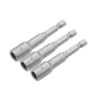 Головка магнитная Tolsen 14 мм 1/4"х65 мм 3шт (77849)