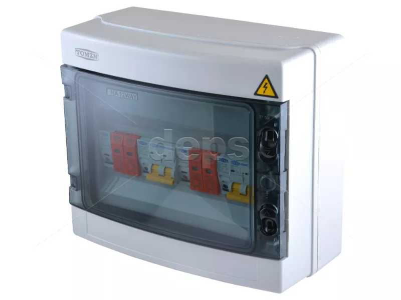 Готовый щиток защиты на 2 MPPT TOMZN TOPV12-2-2 (DC600V/Fuse 25A)