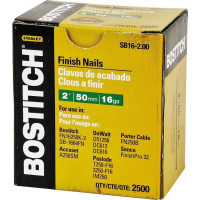 Гвозди Bostitch отделочные, тип "SB16", L=50 мм, шляпка 3.0 мм, 2500 шт (SB16-2.00)