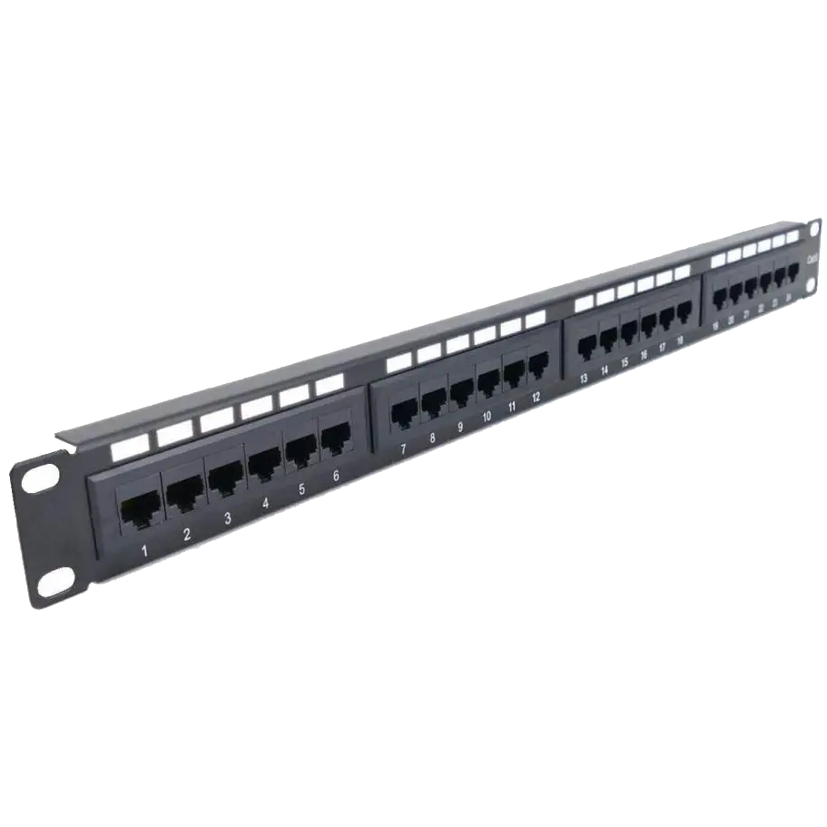 Hypernet NVC-PN-12/24 CAT5/CAT6 19" 1U 24 порта экранированная
