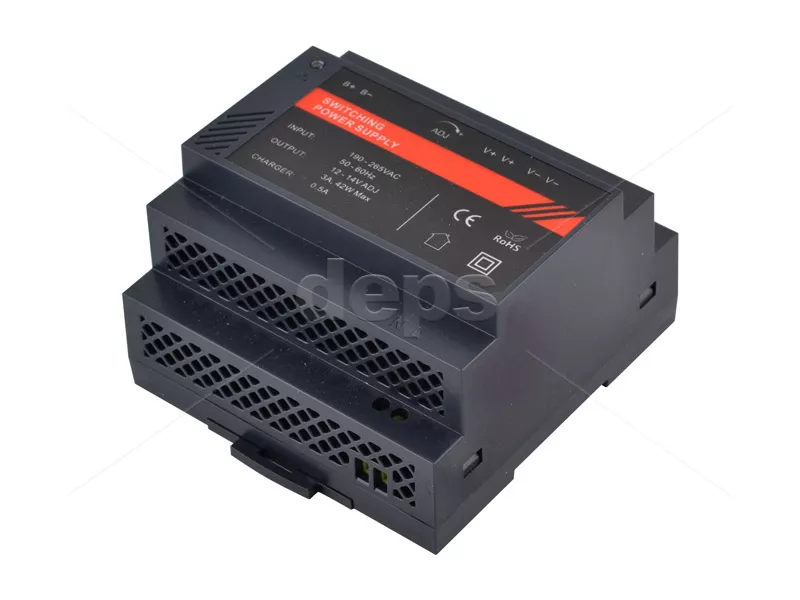 Імпульсний блок живлення 12В /3А на DIN-рейку FoxGate UPS-1203-01-DIN (36Вт)