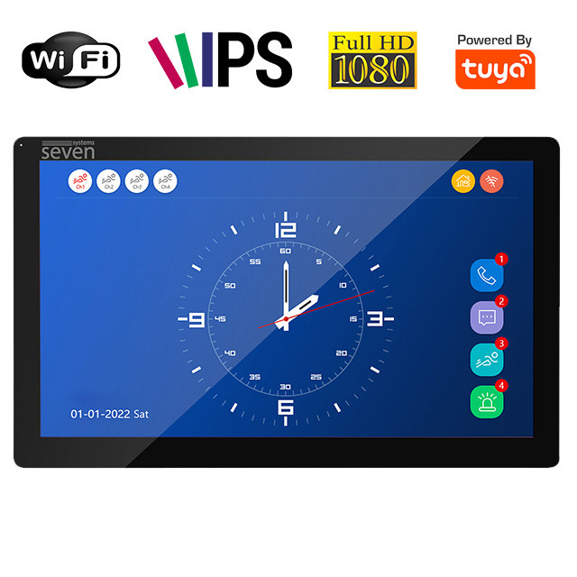 IP-видеодомофон 10 дюймов с Wi-Fi SEVEN DP-7517FHDW - IPS black