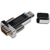 Кабель для передачі даних Digitus USB to COM M RS232 black (DA-70155-1)