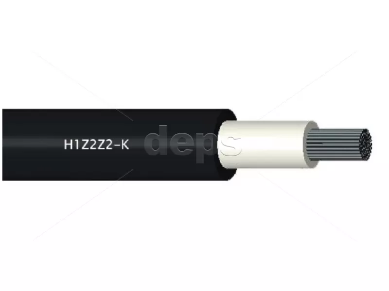 Кабель для сонячних панелей ЗЗЦМ 4 мм2 / 6 мм2 Кабель H1Z2Z2-K 1x6 [100м]