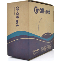 Кабель мережевий OK-Net UTP 100м cat.5e (U/UTP-cat.5Е-SL) (КПВ-ВП (100) 4*2*0,48 / 100)