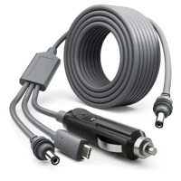 Кабель питания USB-C + car adapter to DC 3-in-1 5.0m Starlink Mini E-NET (Кабель 3в1 для Starlink Mini 5м)