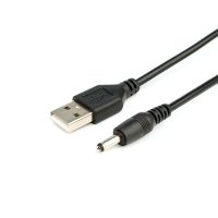 Кабель питания USB to DC 3.5mm 5V 1.0m 2.0A black Atcom (10035)