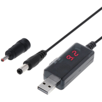 Кабель питания USB to DC 3.5x1.35mm + 5.5x2.1mm 9V-12V Dynamode (KWS-912V)