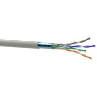 Кабель сетевой OK-Net FTP 100м cat.5e (F/UTP-cat.5E-SL) (КПВЭ-ВП (100) 4*2*0,48 / 100)