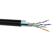 Кабель сетевой OK-Net FTP 305м cat.6 наружный, трос 7*0,5 (F/UTP-cat.6) (КППЭт-ВП (250) 4*2*0,54)