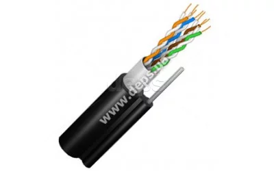 Кабель вита пара FinMark FTP CAT 5e 4Р 24AWG самонесучий FTP CAT5e 4P 24AWG  PE-M B 500m Drum