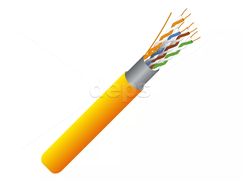Кабель вита пара FinMark FTP CAT5e 4P 24AWG LSZH помаранчевий 305м внутрішній