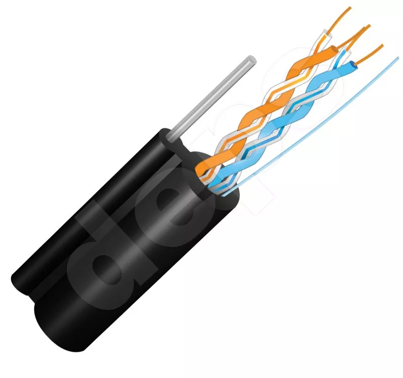 Кабель вита пара FinMark UTP 2P 24AWG зовнішній самонесучий 500 м