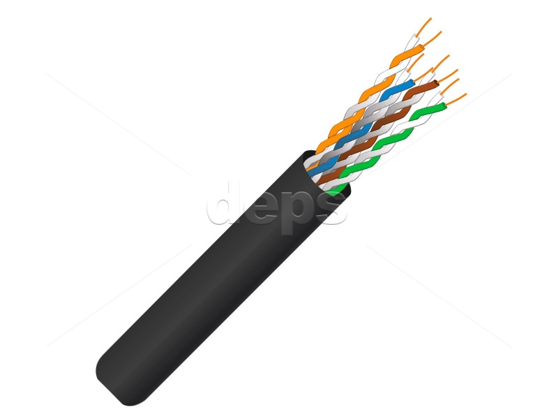 Кабель вита пара FinMark UTP CAT 5e 4P 24AWG  100 м зовнішній