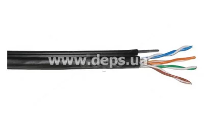 Кабель вита пара Step4Net UTP CAT 5e самонесучий UTP cat 5E 305м=1 бхт (0,51мм) outdoor