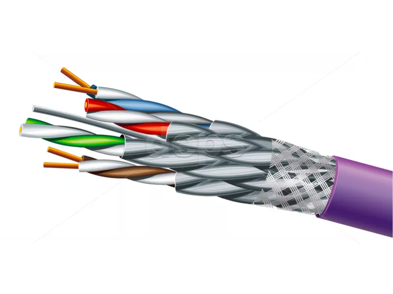 Кабель вита пара ЗЗКМ (ЗЗЦМ) Category 7 S/FTP 4х2х23 AWG Кабель витая пара ЗЗКМ (ЗЗЦМ) Category 7 S/FTP LSZH 4х2х23 AWG (72572) 500м=1бхт
