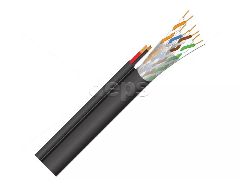 Кабель витая пара FinMark UTP CAT5e 4P 24AWG-2x0.75 power 305 м внешний