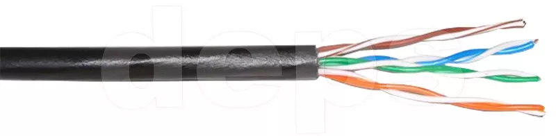 Кабель витая пара Step4Net UTP CAT 5е 4P 0,51мм CCA наружный