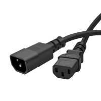 Кабель живлення C13 to C14 1.8m 0.75mm2 black ColorWay (CW-CBP087-BK)
