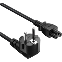 Кабель живлення C5 1.0m black ColorWay (CW-CBP084-BK)