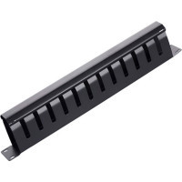 Кабельный организатор 19" 1U/12Port з кришкою, корпус метал Voltronic (20023)