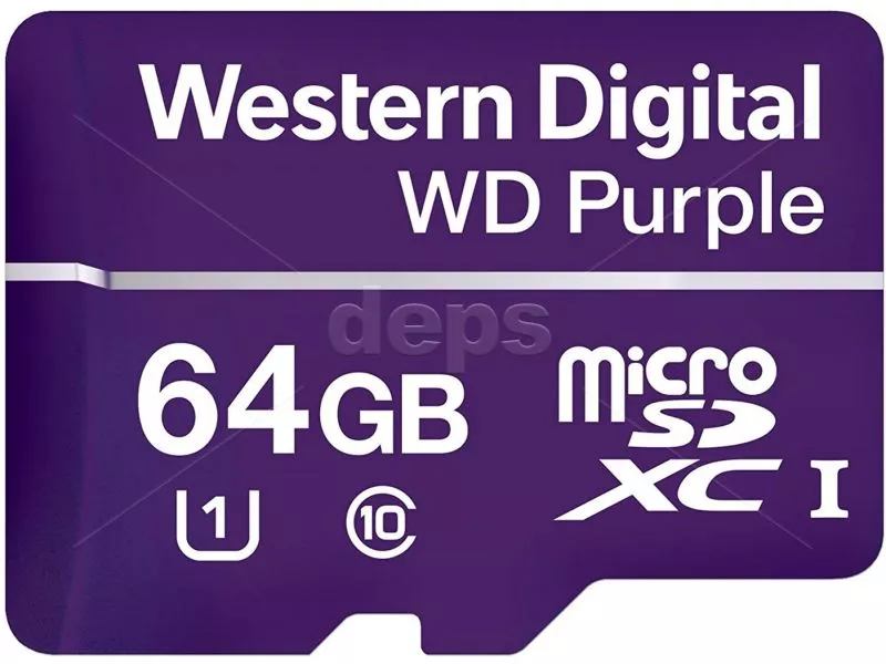 Карта памяти Western Digital серии Purple MICRO SDXC 64GB UHS-I