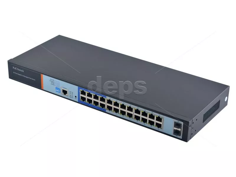 Керований POE комутатор FoxGate S6024G-S2-W POE (250W/400W) S6024G-S2-W POE (250W)