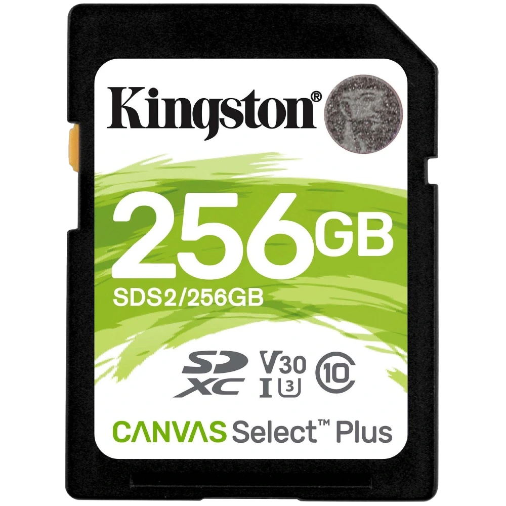 Kingston Canvas Select Plus 256Гб 100R C10 UHS-I U3 V30